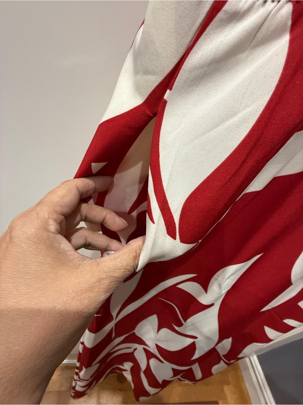 BLOOMCHIC Plus Floral Print Wide-Leg Jumpsuit - Red & Cream - Picture 6 of 12